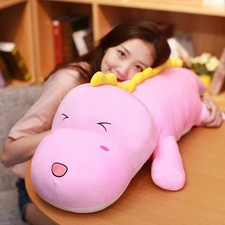 80CM Long Dinosaur Plush Toy Soft Cartoon Crocodile Stuffed Pillow Doll for Kids