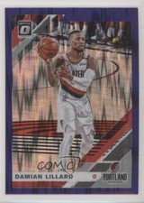 2019-20 Panini Donruss Optic Purple Shock Prizm Damian Lillard #7 g0w