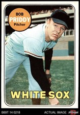 1969 Topps #248 Bob Priddy White Sox 7 - NM