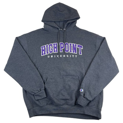 #ad Champion High Point University Hoodie Mens XL Gray Purple Embroidered $28.70