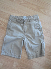 The Children's Place Boys Beige Chino Shorts Pockets Flat Front Size 8 Slim
