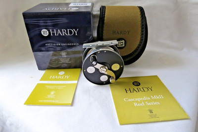 Hardy Cascapedia mk111 #2/3/4 Rolle in Hardy Pouch Hardy Box mit Papieren Neu