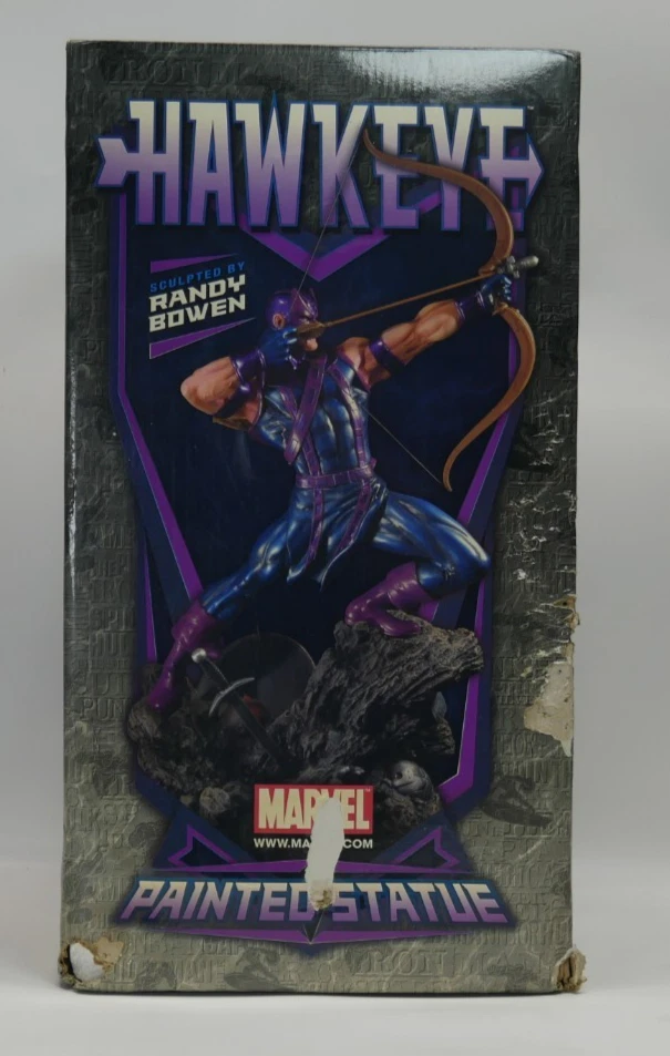 Estatua pintada de ojo de halcón Bowen Marvel (Avengers) #1926 de 2.400 RARA de 2006 Foto 3 de 4