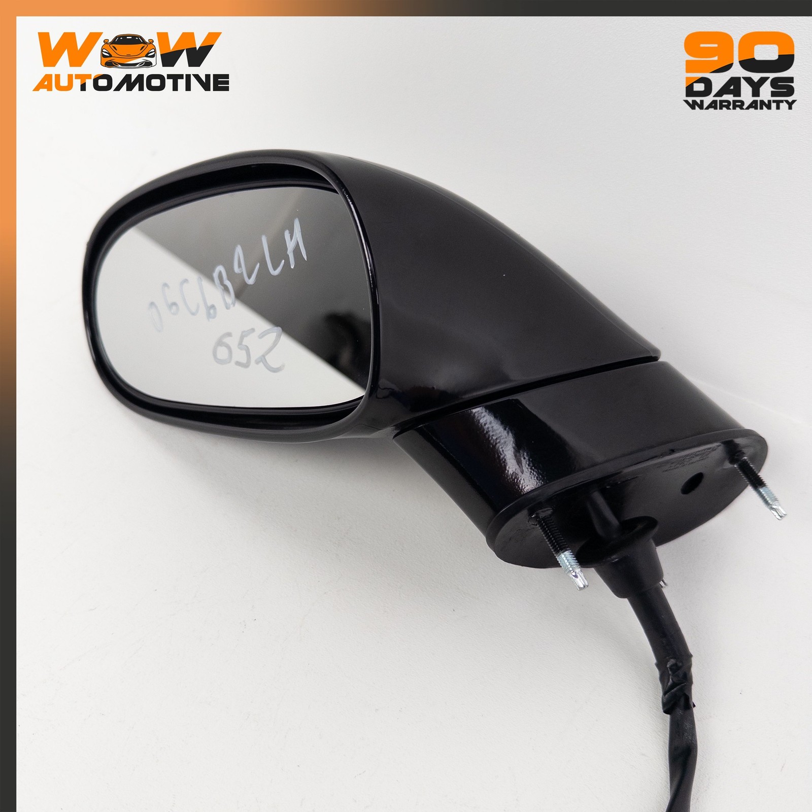 05-09 CHEVROLET CORVETTE C6 FRONT LEFT DRIVER SIDE DOOR MIRROR ASSEMBLY BLACK OE