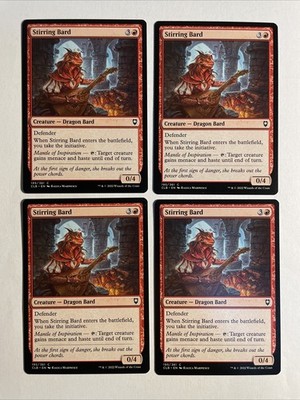 4x Baldur's Gate Stirring Bard NM/M Magic The Gathering Mtg