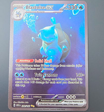 Pok�mon TCG Blastoise ex 200/165 SV 151 Ultra Rare Full Art Holo EN 330HP