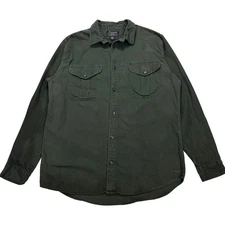 Filson Alaskan Guide Button Up Long Sleeve Shirt Men's Large Long 