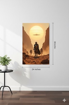 The Mandalorian Bounty Hunter Star Wars Poster 24x36 Inches - Unframed