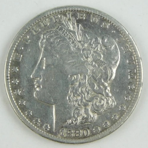 1880-CC $1 Morgan Silver Dollar VF Details - Cleaned Circulated Coin C4257