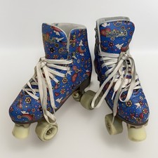 Impala Harmony Peace Women's Roller Skates Blue Floral Peace Design Size 9 Woman
