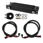 Universal 13-Row 10AN Engine Transmission Oil Cooler Filter Adapter Hose Kit