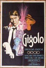 1979 DAVID BOWIE Gigolo 1SH MOVIE POSTER Rare ED. Sydne ROME Marlene DIETRICH