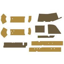 Multi-brown Cab Kit W/o Headliner Fits John Deere Replaces Ccr7200