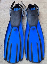 Mares Plana Avanti Quattro Open Heel Fins Blue size Large