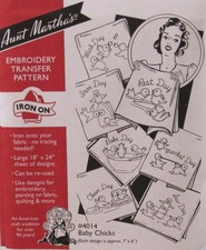 Aunt Marthas 4014 BABY CHICKS Days of Week Ki...