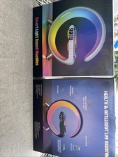Smart Light Sound Machine w/ Bluetooth Speaker Clock Black NIB