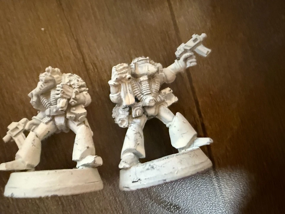 Warhammer 40k 12 Rogue Trader Space Marine Lieutenant + Troopers OOP METAL - Image 3 of 4