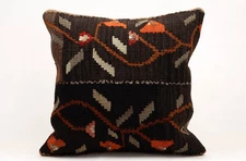 Kilim Pillow Cover, 20x20 in, Decorative Sofa Cushion, Handmade Boho Pillow