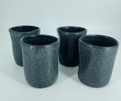 Shosai Stoneware Cups Stone by Mercer Project Set Of 4 USA