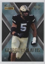 2022 Wild Card MATTE X-Plode Black - Blue X George Karlaftis Rookie RC 1i6i. rookie card picture