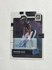 Nakobe Dean 2022 Panini Optic Football Rated Rookie Auto /150 MINT + optic Holo