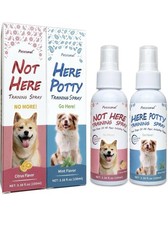 Petstoral Dog Not Here Here Potty Training Spray Kit Puppy 3.38 oz Ea - New