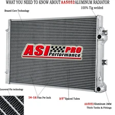 ASI 2 Row Radiator For VW Jetta 08-2016/08-14 GTI/09-15 Audi A3 TT Quattro 2.0L