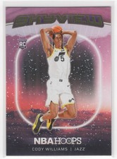 #5 Cody Williams 2024-25 Hoops Skyview Winter RC Utah Jazz