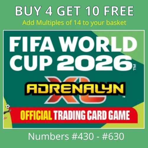 Panini FIFA World Cup 2026 - Adrenalyn XL Trading Cards #430 - #630 - Image 1 of 1