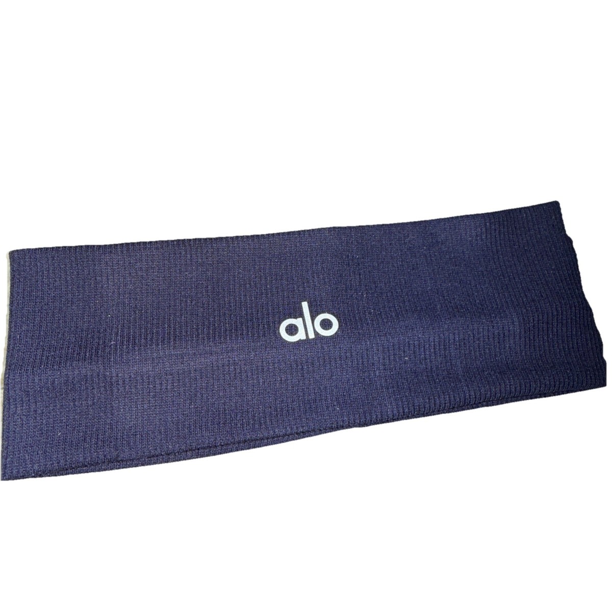 Alo Headband in Navy Navy OOTD ? I folded up one of my navy Alo headbands so  main image 3