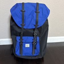 Herschel Supply Co Little America Borsa Zaino Blu Nera con Cinghie Borsa da Viaggio