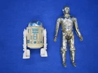 Original Star Wars Kenner C3P0 R2D2 Action Figures 1977 Pair