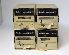 Rollei Magazin 77 Magazine 77 6x6 Slide Trays and Box 30x 4x Boxes Old Style