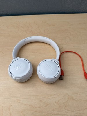 JBL TUNE510BT Wireless Bluetooth Headphones   White   Great Condition
