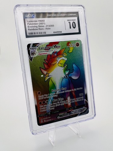 Lycanroc VMAX graded CGC 10 for sale on eBay