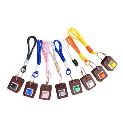 Portable Tactual Feedback Wooden Keychain Anxiety Relief Tool For School Office