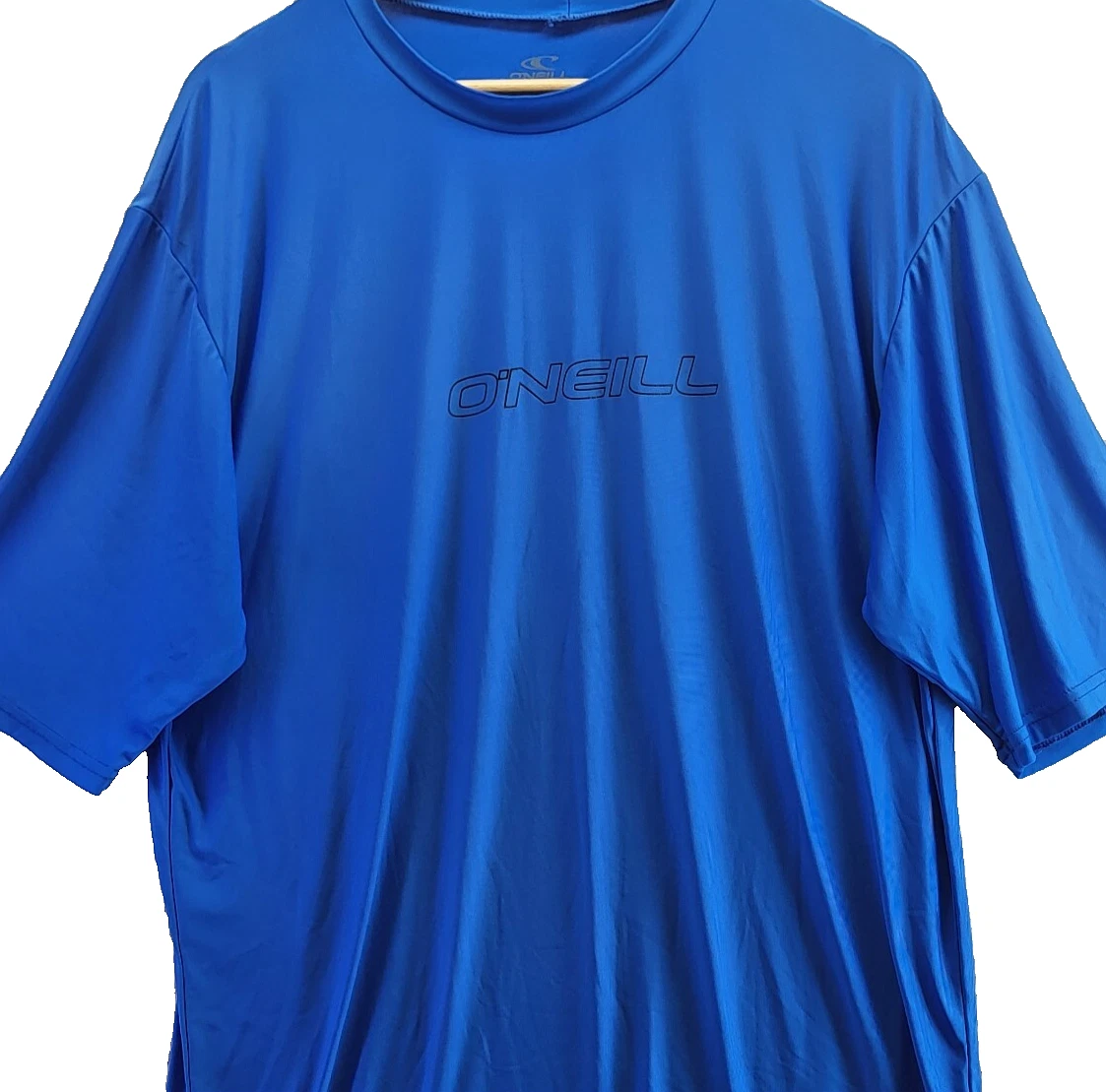 O'neill Swim Shirt Mens XL Blue Slim Fit Surf UPF50+ Logo Short Sleeve Pullover