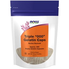 Empty Capsules Gelatin Triple "000" 200 Caps