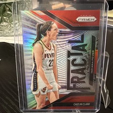 Caitlin Clark Panini Prizm Red Fractal Indiana Fever WNBA 87/99