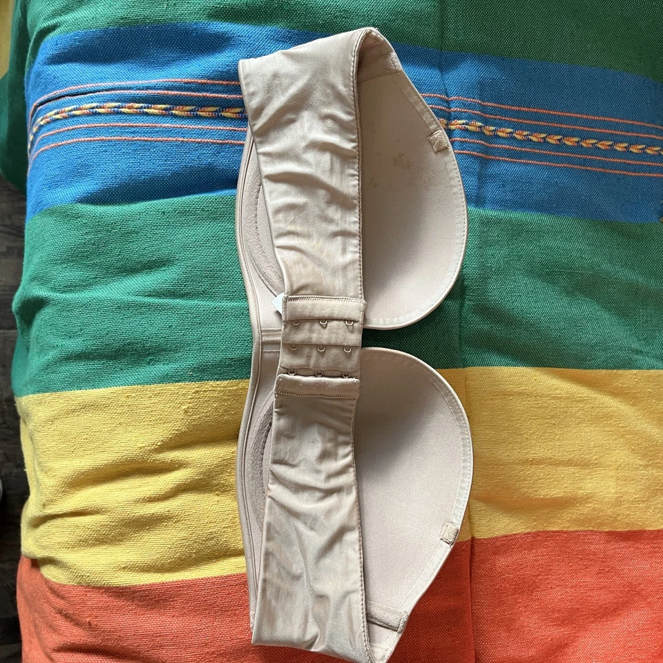 Victoria's Secret Bombshell Add-2-Cup Push Up Multiway Strapless Bra 38D Beige - Image 3 of 4