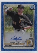 2020 Bowman Chrome Prospect HTA Choice Blue Mojo Refractor Cody Bolton Auto 2a9