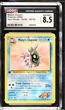 CGC 8.5 Misty's Cloyster 29/132 Gym Heroes 1st Edition Pokemon Card on eBay