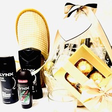 Mens Relaxing Bath Toiletries Filled Gift Hamper For Him Birthday Thank You