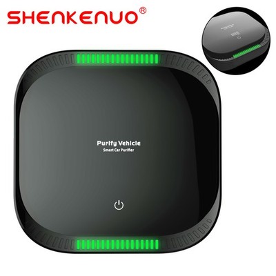 Smart Car Air Purifier - Black, HEPA Air Cleaner & Odor Eliminator for Auto/Car