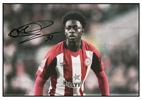 11077. Michael Olakigbe Signed Pictures (A4 Prints) Brentford Chesterfield etc.