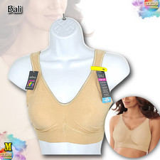 NWT Bali Women's M Comfort Revolution ComfortFlex Fit Wireless Bra DF3484 Nude