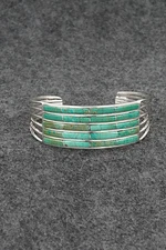Turquoise & Sterling Silver Inlay Bracelet - Jamie Johnson