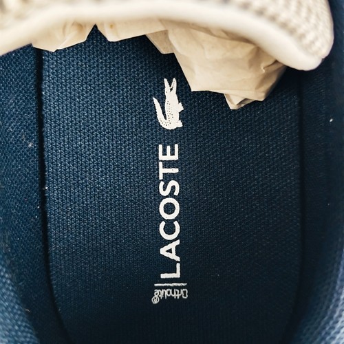 Lacoste Chaymon Men's Casual Low-Top Sneaker Color: White/Navy/Red | Size 9.5 - Picture 17 of 24