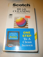 Scotch VHS Head Cleaning Video Cassette new sealed in package