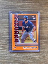 2024 Topps Brooklyn Collection Wyatt Langford RC Orange Rookie #/25 Rangers